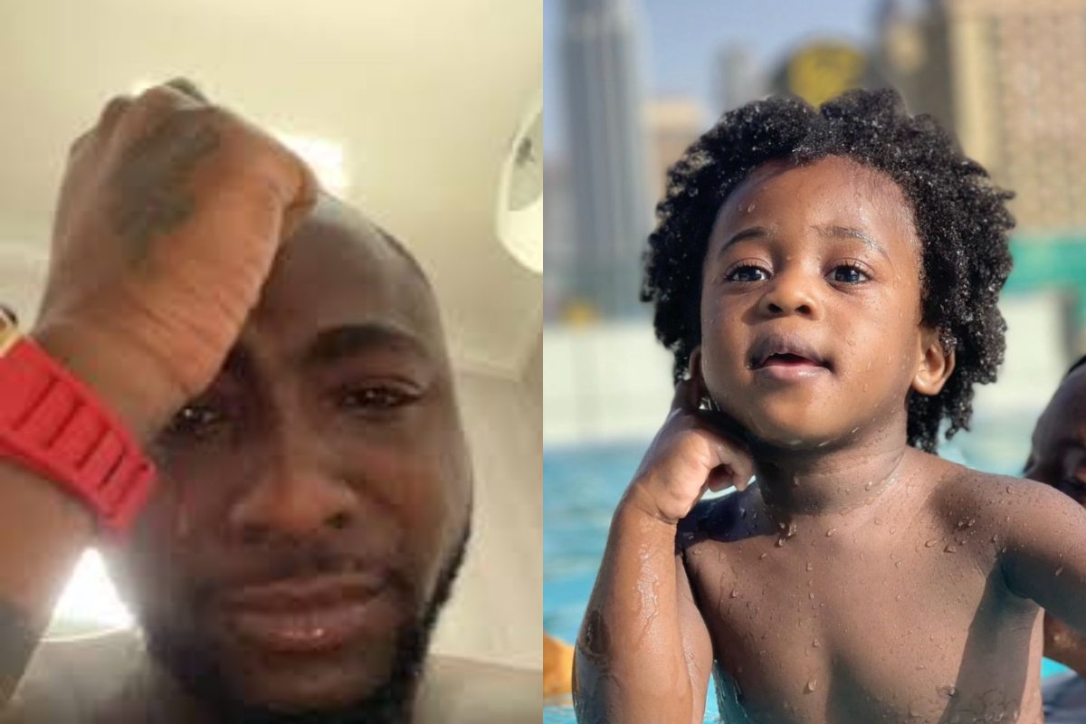 Davido's reaction after 3-year-old son died