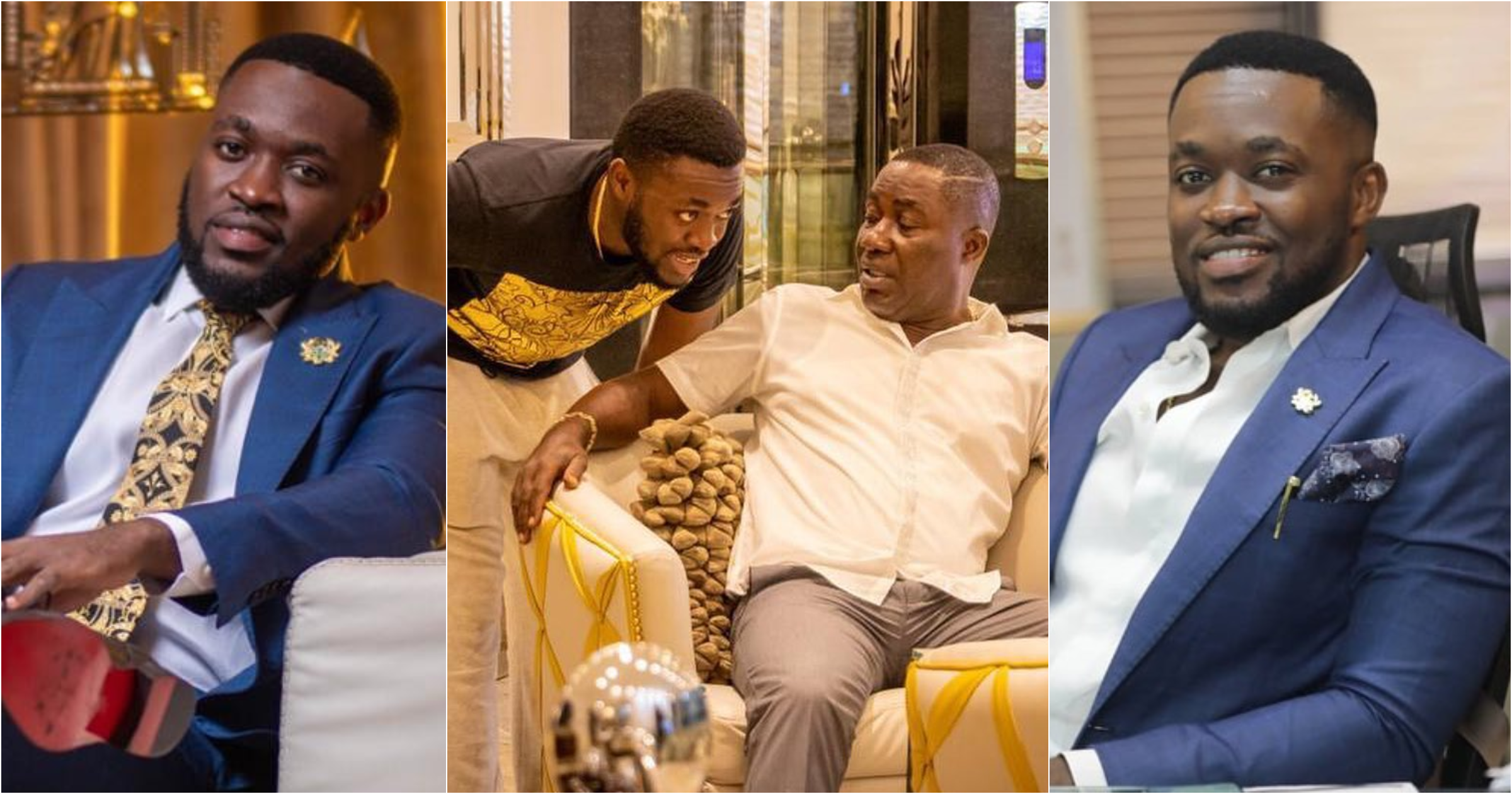 Dr Osei Kwame Despite pulls up in his $3million Bugatti as his son was called to the Bar