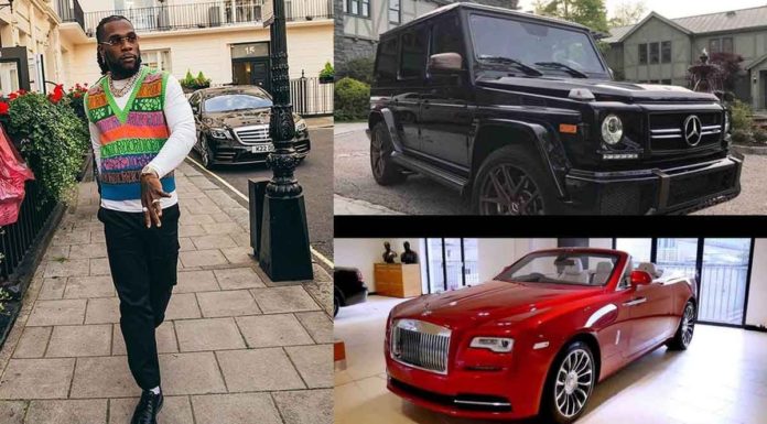 Burna Boy blows millions of dollars on three luxury cars [Photos]