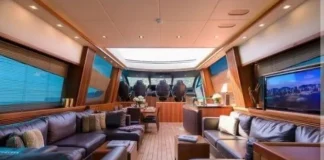 Here’s the interior of the luxury yacht Otedola rented for €3 million