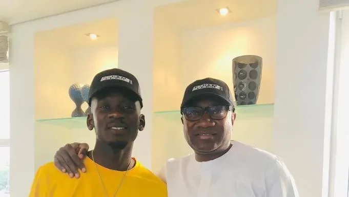 You are a source of inspiration to me - Mr Eazi tells Femi Otedola