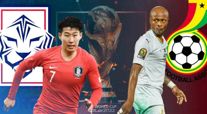 South Korea vs Ghana at FIFA World Cup 2022