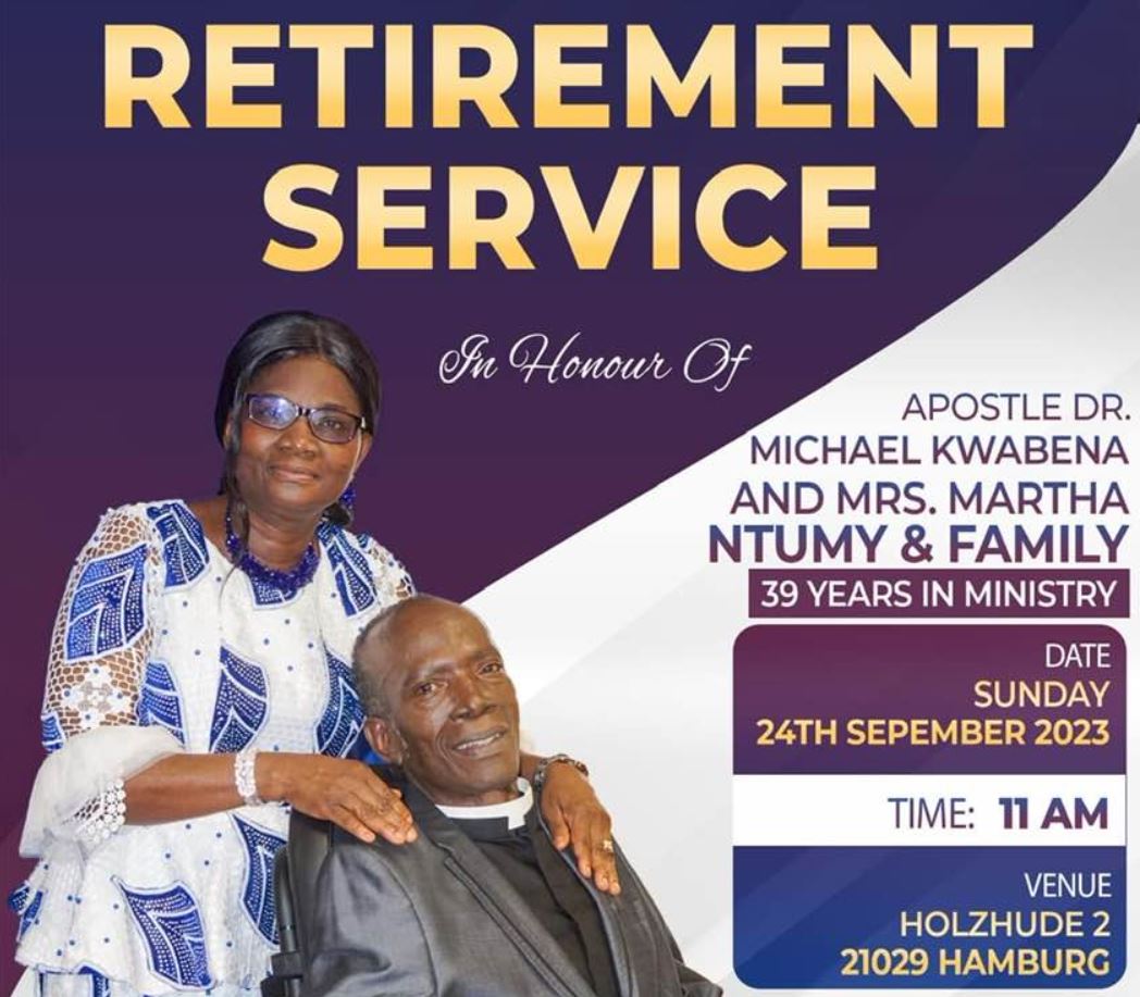 Apostle Dr Michael Ntumy And His Family Retirement Service 