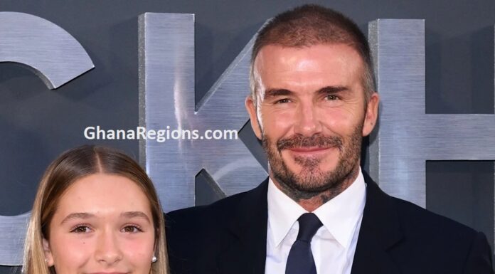 David Beckham shows off fatherly bond with daughter Harper