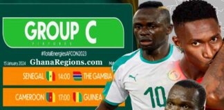 AFCON 2023 Group C Teams: Senegal, Cameroon, Guinea And Gambia