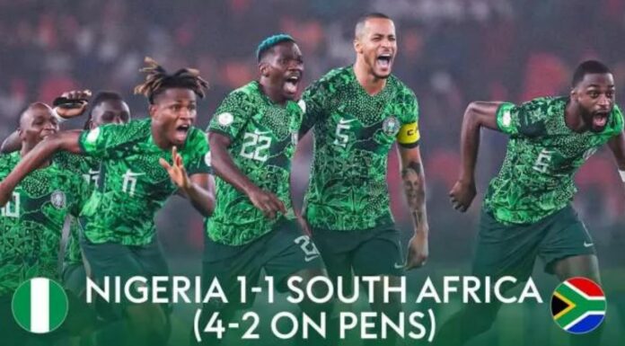 Nigeria vs South Africa (1-1)(4-2 Penalties)