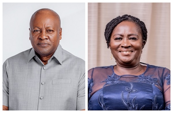 John Mahama and Naana Jane