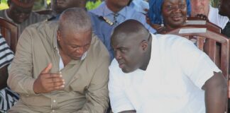 President John Mahama And Chief of Staff Julius Debrah