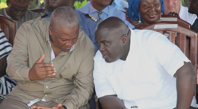 President John Mahama And Chief of Staff Julius Debrah