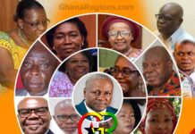 President John Mahama,Selma Frances Mancell‑Egala,Paul Okoh,Mercy Bampo Addo,Kwasi Owusu‑Yeboah,Sophia Horner‑Sam, Amerley Ollennu Awua‑Asamoa,Elizabeth Salamatu Forgor,Joseph Ayikoi Otoo,Napoleon Abdulai, Margaret Ekua Prah,Esther Dzifa Ofori,Abena Pokua A. Busia,Paulina Patience Abayage,George Ayisi‑Boateng, Naa Bolinaa Sakaa