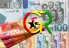 Ghana Cedi Notes, 2 cedis, 5 cedis, 10 cedis, 20 cedis, 50 cedis, 100 cedis, 200 cedis