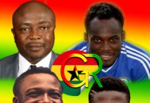 Abedi Ayew Pelé, Michael Essien, Baba Yara, Daniel Opare