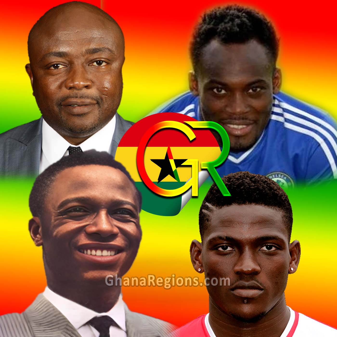 Abedi Ayew Pelé, Michael Essien, Baba Yara, Daniel Opare