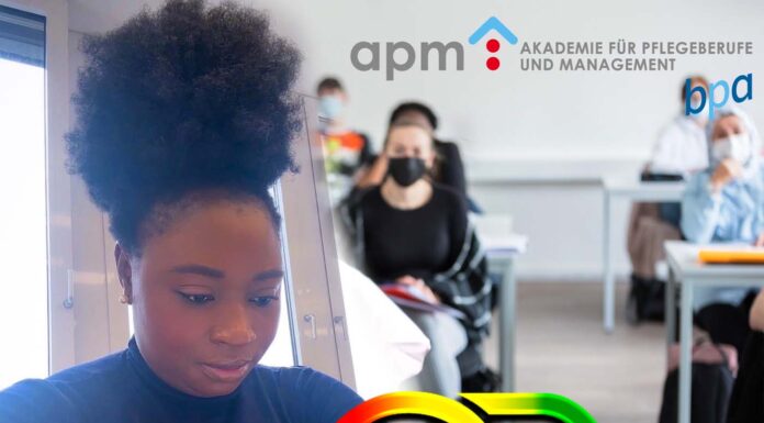 QueenLet celebrates academic degree triumph, at Akademie für Pflegeberufe und Management Germany