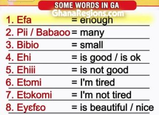 Learn Ga language, Ga Alphabet