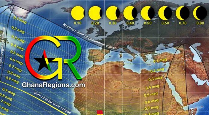 Ghana Solar Eclipse, Total Solar Eclipse, August 2027