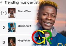 Shatta Wale, Black Sherif, King Paluta, Google trending music artists