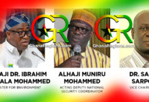 Dr Ibrahim Murtala Muhammed, Alhaji Limuna Mohammed‑Muniru, Dr Samuel Sarpong
