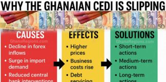 Ghanaian Cedi, Ghana Cedis, Ghana cedi currency depreciation, Why Cedi depreciates
