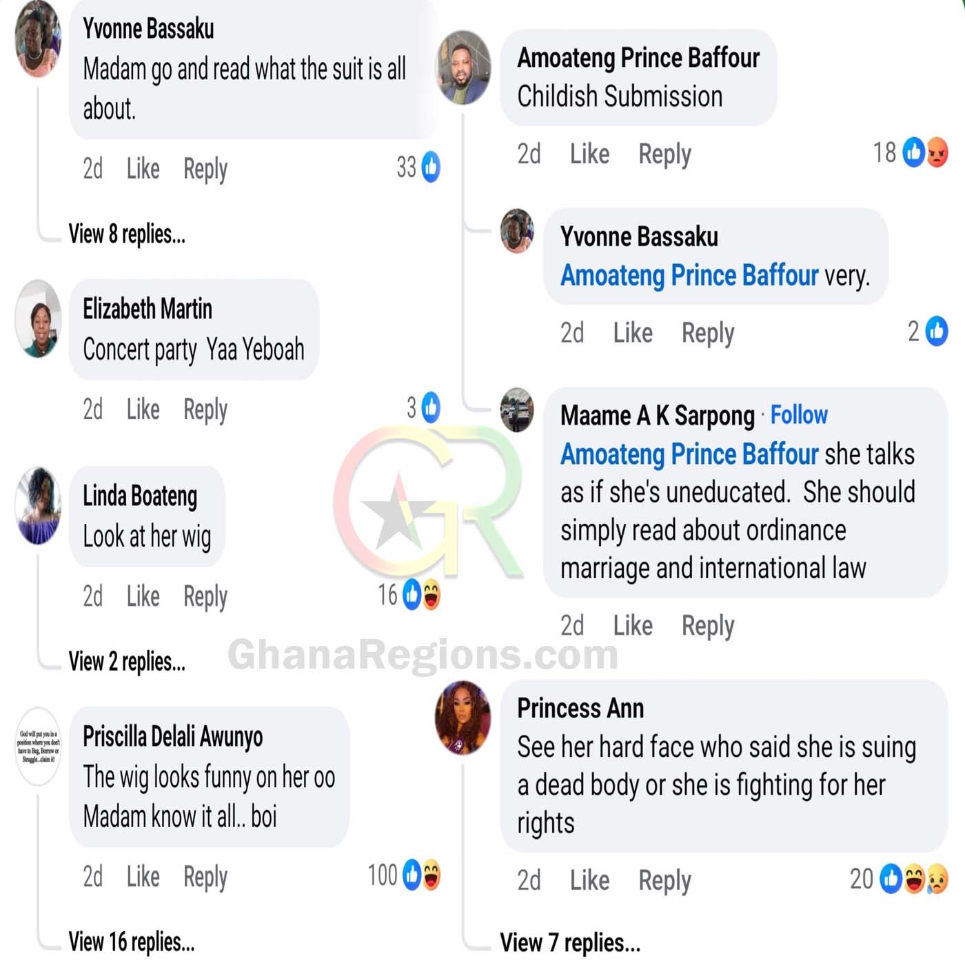 Ghanaians Blast MC Yaa Yeboah Over Comment on Akosua Serwaa and Daddy Lumba