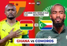 List of Qualified African Teams, 2026 FIFA World Cup, Ghana vs Comoros