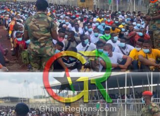 Ghana military recruitment stampede, Accra El-Wak Stadium Stampede