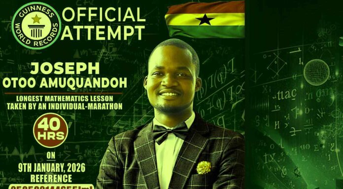 Joseph Otoo Amuquandoh, Maths Guinness World Record Attempt