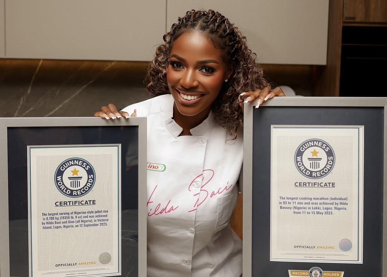 Nigerian celebrity chef Hilda Baci, Guinness World Record, Jollof Rice Cooking