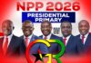 Ghana NPP Presidential Primaries Results 2026: Full Updated Breakdown and Candidate Standings Kennedy Agyapong, Dr Bryan Acheampong, Dr Mahamudu Bawumia, Dr Yaw Osei Adutwum, Kwabena Agyepong