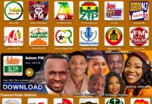 Listen to Ghana Radio Stations, Adom FM, Peace FM, Alpha Hour Live