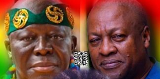 Asantehene, Otumfuo Osei Tutu II, President John Dramani Mahama, QueenLet