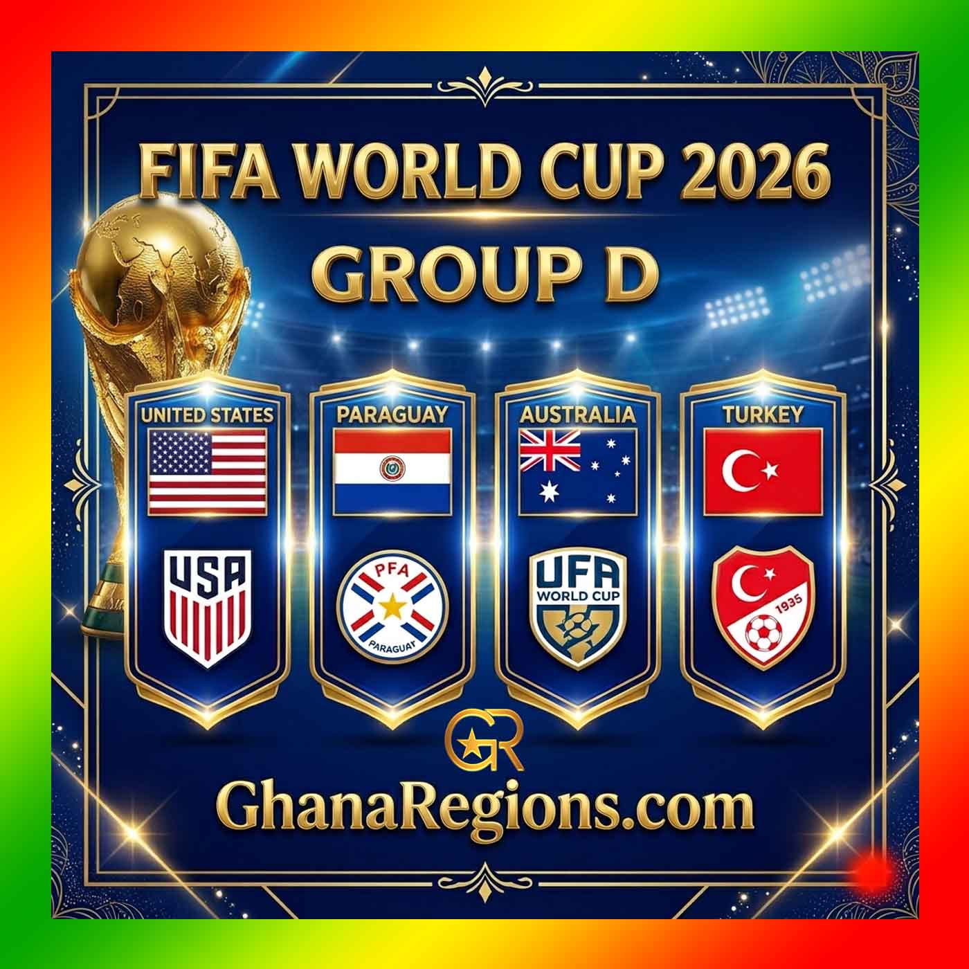 2026 FIFA World Cup Group D, United States, Paraguay, Australia, Türkiye