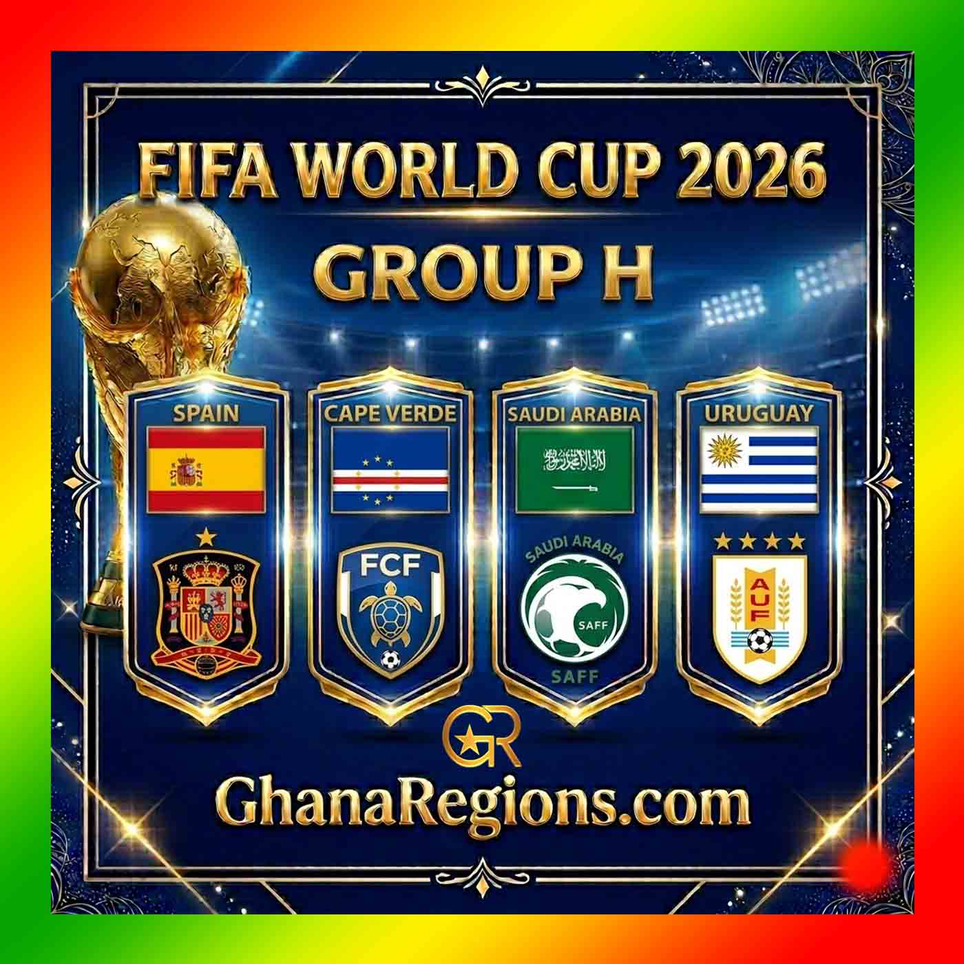 2026 FIFA World Cup Group H, Spain, Cabo Verde, Saudi Arabia, Uruguay