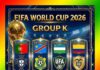 2026 FIFA World Cup Group K, Portugal, DR Congo, Uzbekistan, Colombia