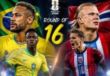 FIFA World Cup 2026 Round of 16, Brazil vs Norway 1-2