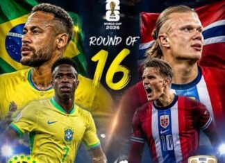 FIFA World Cup 2026 Round of 16, Brazil vs Norway 1-2