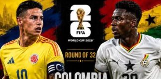 FIFA World Cup 2026, Colombia vs Ghana