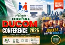 Abuja Digital DUCOM Conference 2026, Debrich University College of Missions, DUCOM 4D Ecosystem, DUCOM Digital Dollar Drive